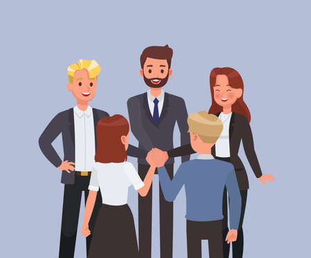 Business people working in office character vector design. no8のイラスト素材