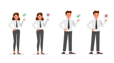 business people working in office character vector design.のイラスト素材