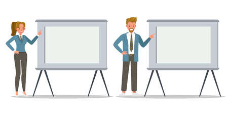 business people working in office character vector design. no37のイラスト素材