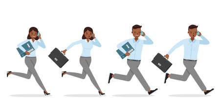 business people working in office character vector design. no95のイラスト素材