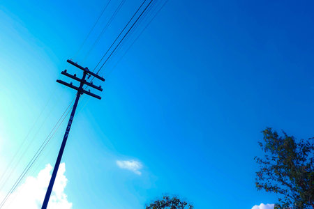 electricity standの写真素材