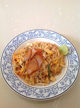 Patthai, thai noodle. The famous tradional food in Thailand.の素材