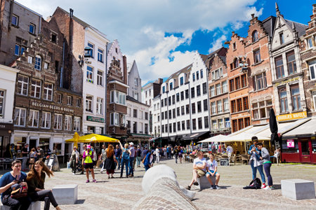Historic houses in Antwerpenのeditorial素材
