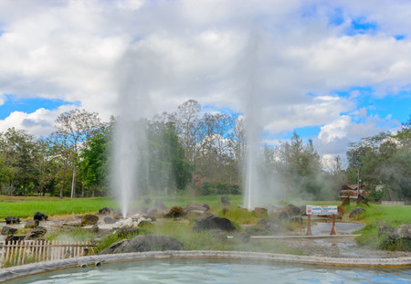 San Kamphaeng Hot Springs Chiang Mai Thailandの写真素材