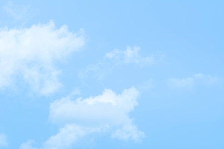 The clouds on the skyの写真素材