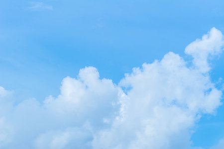 The clouds on the skyの写真素材