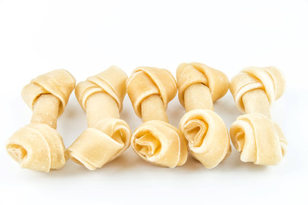 Set of dog bone isolated on white backgroundの写真素材