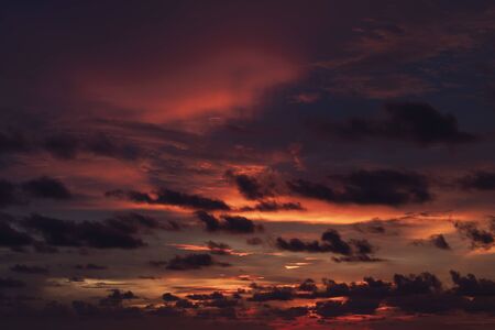 Beautiful sky with the clouds on sunset or sunrise , Abstract background in the in nature background concept.の写真素材