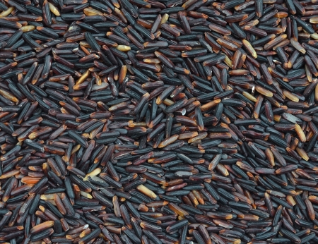Background, grain rice, black, rectangular distribution の写真素材
