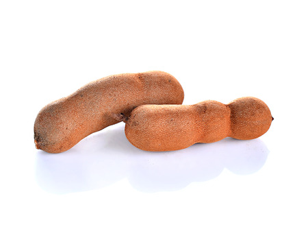 Tamarind isolated on white backgroundの写真素材