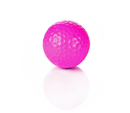 Golf  ball isolated on a white background.の写真素材