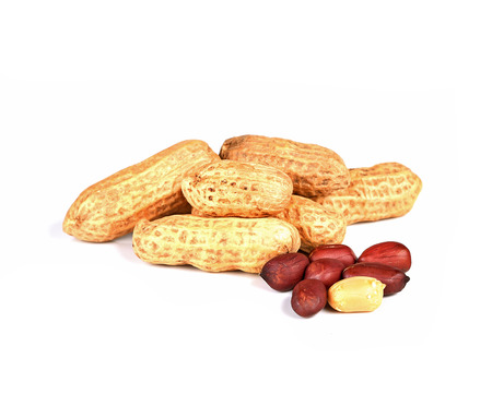 Peanuts isolated on  white background