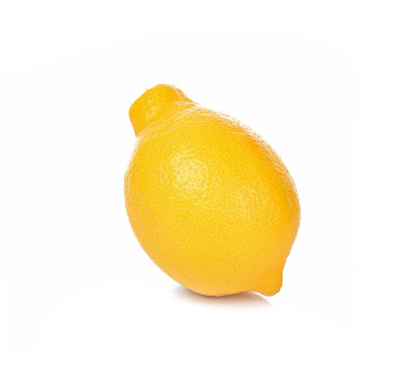 Lemon yellow isolated on white backgroundの写真素材