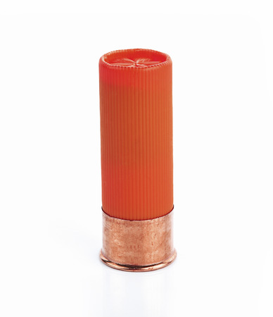 The shotgun red isolated on white background