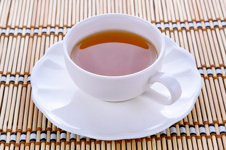 Tea cup on top view.の写真素材