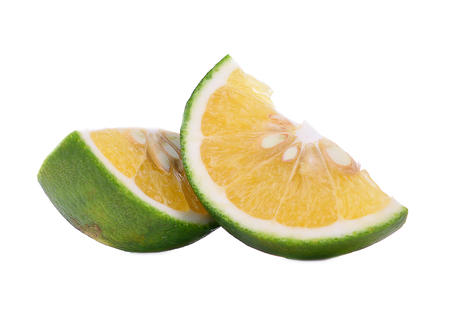 Sweet Orange isolated on white backgroundの写真素材