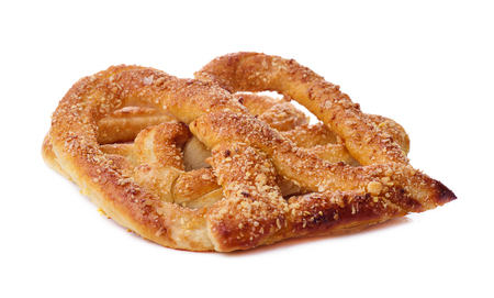 Sweet pretzels on white backgroundの写真素材