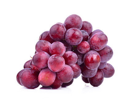 red grape sweet isolated on white background.の写真素材