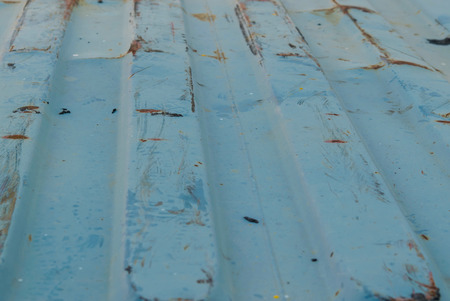 Closeup texture of metal profiled sheet fence deckingの写真素材