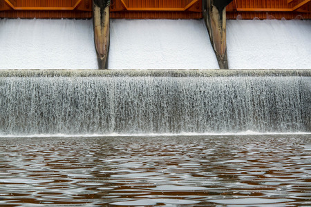 Kiew Lom Dam water Lampang, Thailand.の写真素材
