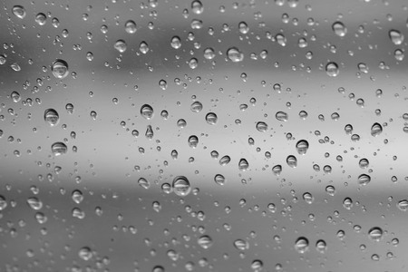Water drops on glass.の写真素材
