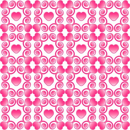 Heart pattern vector illustration beautiful tile work.のイラスト素材