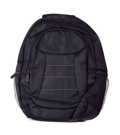 Backpack Black on White Backgroundの写真素材