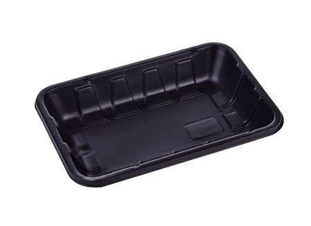 Empty plastic food containers.の写真素材