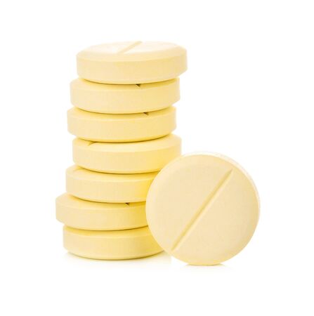 Vitamin C pills on white background

の写真素材