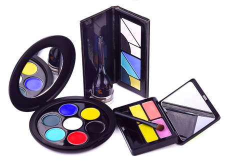Painting a cosmetic face cream.の写真素材
