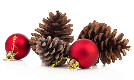 Christmas ornament isolated on white background.の写真素材