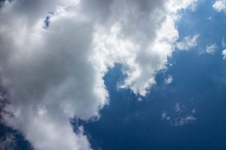 blue sky with cloud closeup