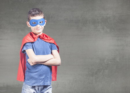 Little superhero. Success and confidence conceptの写真素材