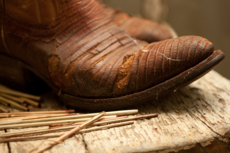 cowboy bootsの写真素材