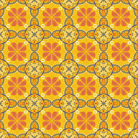 Garden Nature Seamless Pattern Floral Background Damask Aboriginal Ornament Art