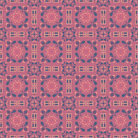 Seamless Background Retro Garden Nature Aboriginal Floral Damask Traditional Pattern Art