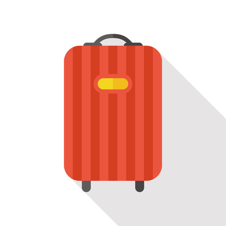 baggage flat icon with long shadowのイラスト素材
