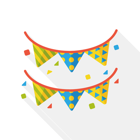 hanging decoration flat iconのイラスト素材