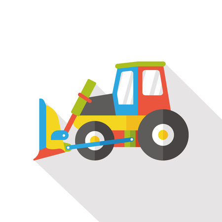 truck flat iconのイラスト素材