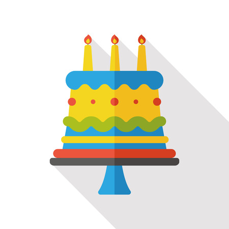 cake flat iconのイラスト素材