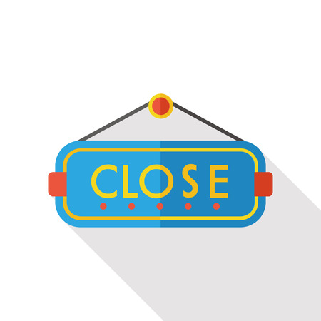 close sign flat iconのイラスト素材
