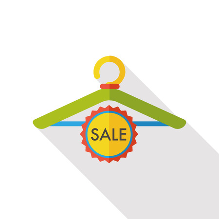 shopping clothes hanger flat iconのイラスト素材