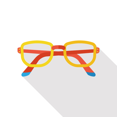 glasses flat iconのイラスト素材