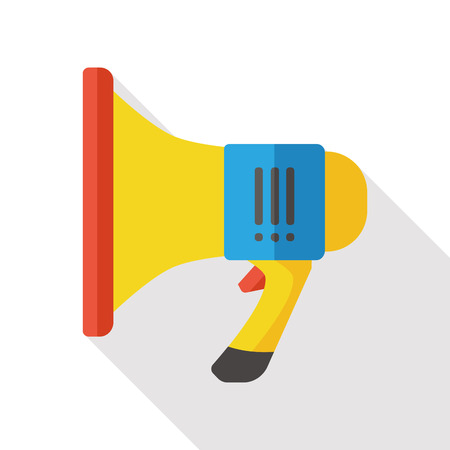 shopping sale announcement loudspeaker flat iconのイラスト素材