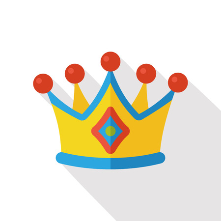crown flat iconのイラスト素材