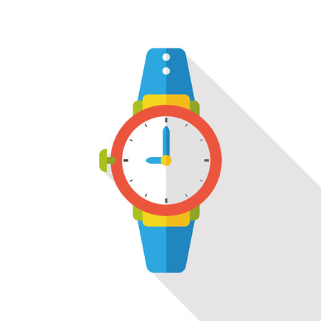 watch flat iconのイラスト素材