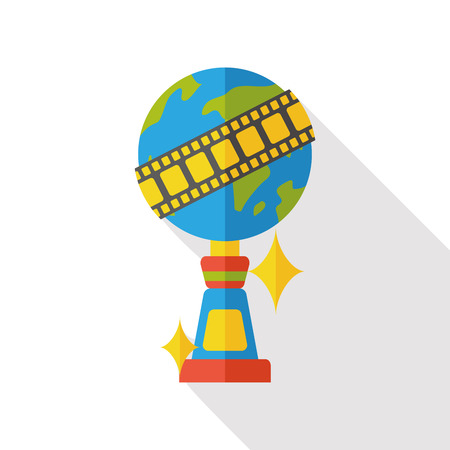 movie medal flat iconのイラスト素材