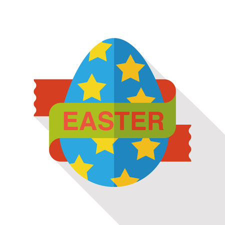 easter egg flat iconのイラスト素材