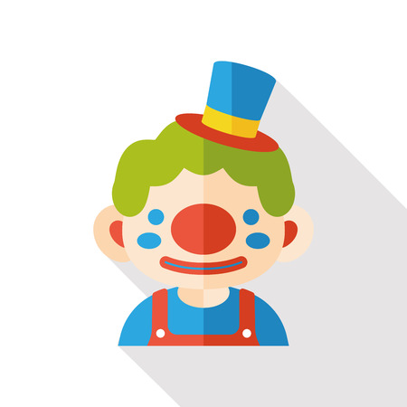 clown flat iconのイラスト素材