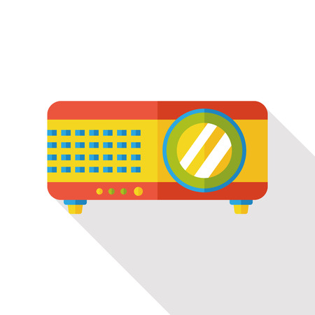 video cam flat iconのイラスト素材